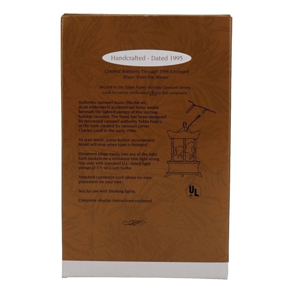 Hallmark Ornament Tobin Fraley Holiday Carousel Light & Music Magic 1995 - Picture 5 of 10